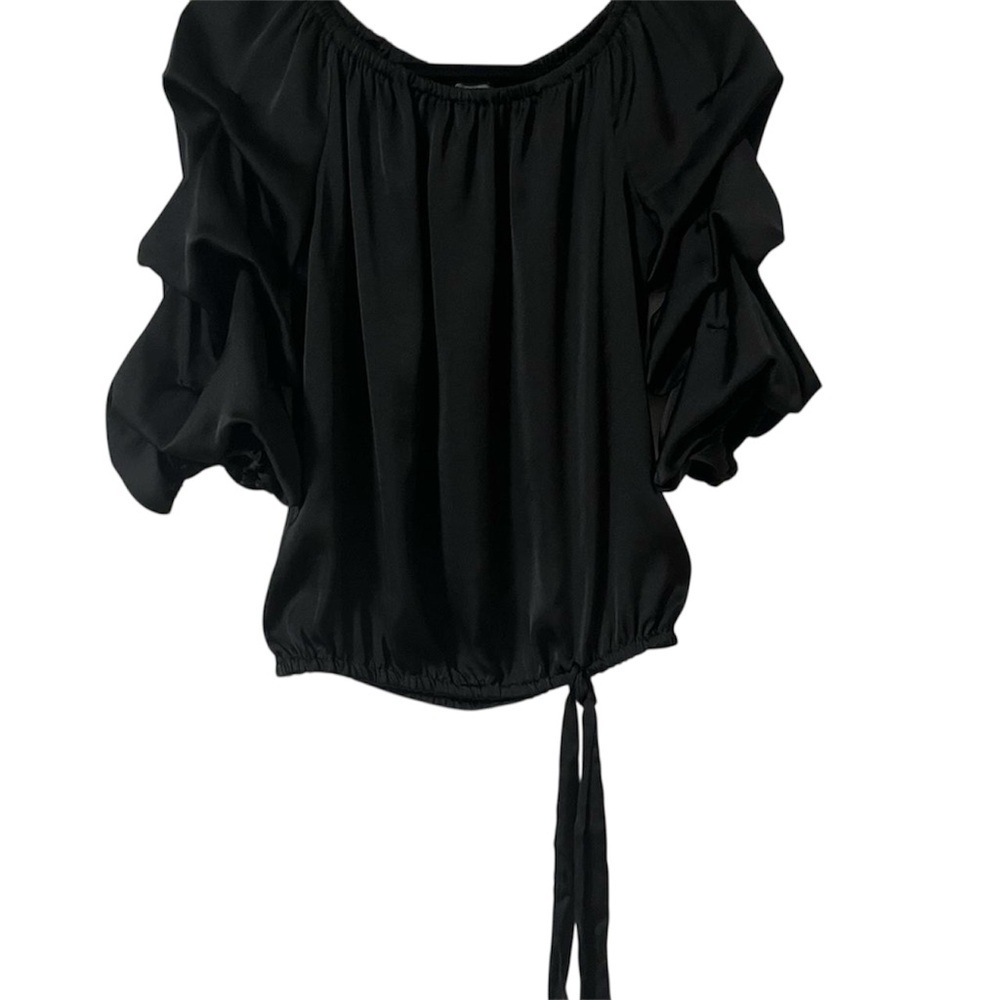 Puff Sleeve Off Shoulder VINCE CAMUTO Women's Blouse Size Small Whimsy Going Out